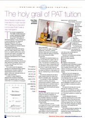 Instrotech PAT Training Course in Electrical Times
