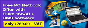 Fluke 1653B with DMS Installer Software & Free Dell Notebook