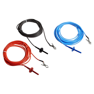 Megger 1002-641 5m Test Lead Set with 6kV Medium Clips (Set of 3)