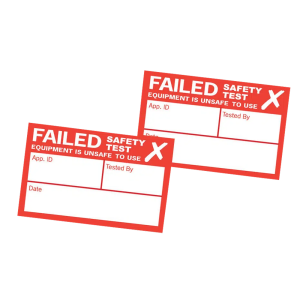 Kewtech 250FAIL 250 PAT Test Fail Labels