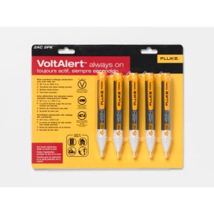 Fluke 2AC Volt Alert, 5-Pack (90V to 1,000V), Flat Tip