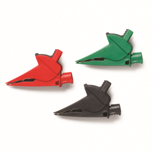 Fluke AC385-RGB Suregrip Large Alligator Clip Set 1500V (Red, Green and Black)