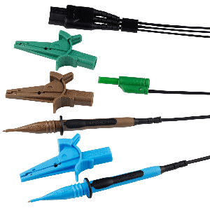 Kewtech ACC016E - 3-wire fused test leads with IEC mains plug