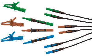 Kewtech ACC065 - Unfused Test Lead Set (BL/GN/BN)
