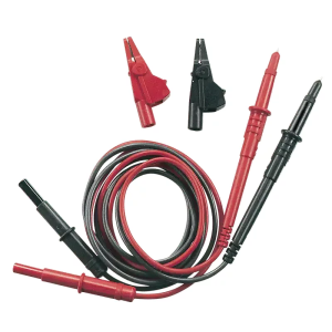 Di-LOG TL1000 Test Lead Set c/w Croc Clips (RD/BLK)