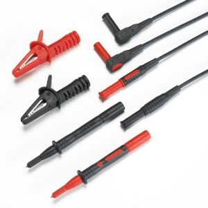 Kewtech ACC020 Non-Fused 2 Wire Test Leads with Right Angle Connectors