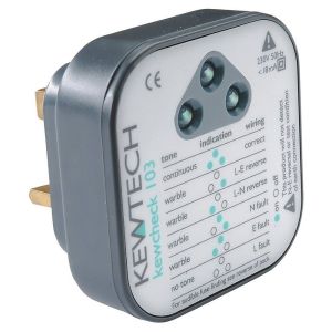 Kewcheck KEWCHECK103 Socket Tester with Audible Tone Indication