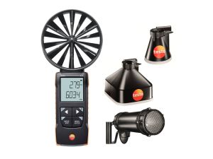 Testo 417 KIT-2, Vane Anemometer w. funnels and straightener
